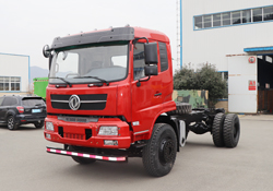 东风平头4*2双桥底盘 240马力底盘改装 4500轴距出口专用底盘销售