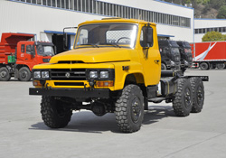 6*6东风尖头越野专用车底盘 可改装自卸车洒水车运油车炊事车