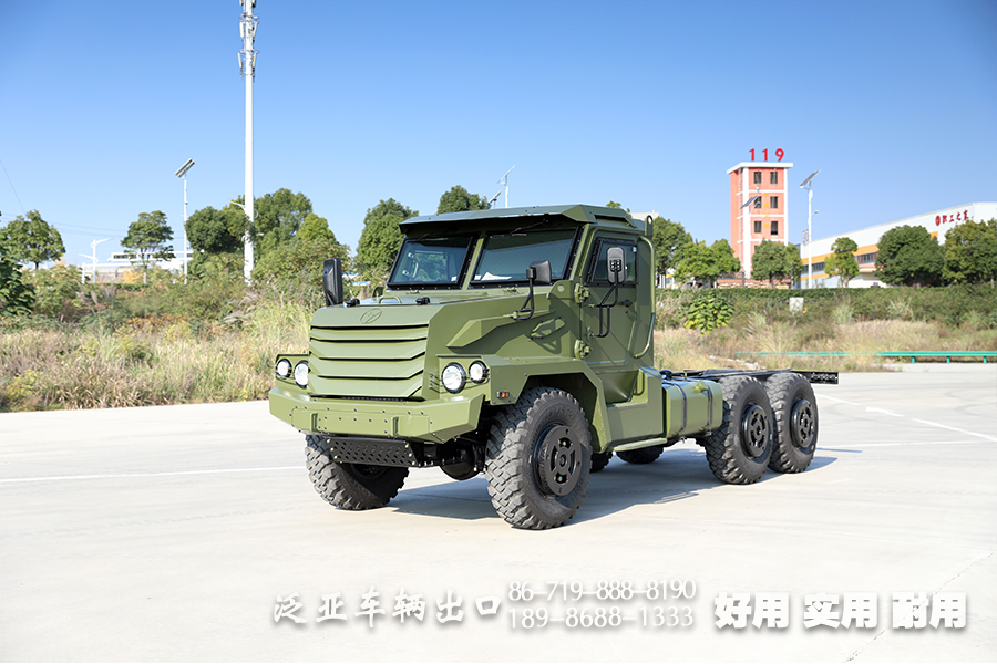 六驱越野载货卡车底盘-6X6定制版装甲卡车底盘改装-防护型越野专用车底盘