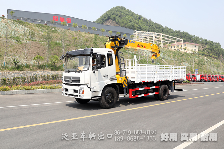 徐工10吨随车吊,随车吊改装厂家,四节臂直臂吊,东风底盘随车吊,SQ10SK3Q随车起重运输车,10吨四节臂吊机