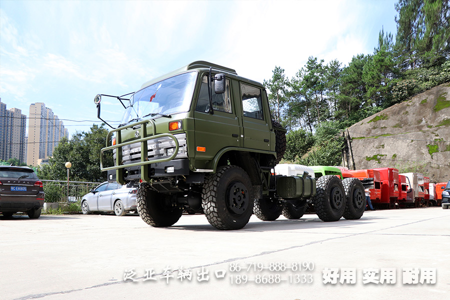 东风EQ2102NJ越野底盘 东风6*6平头底盘  六驱153双排专用车底盘