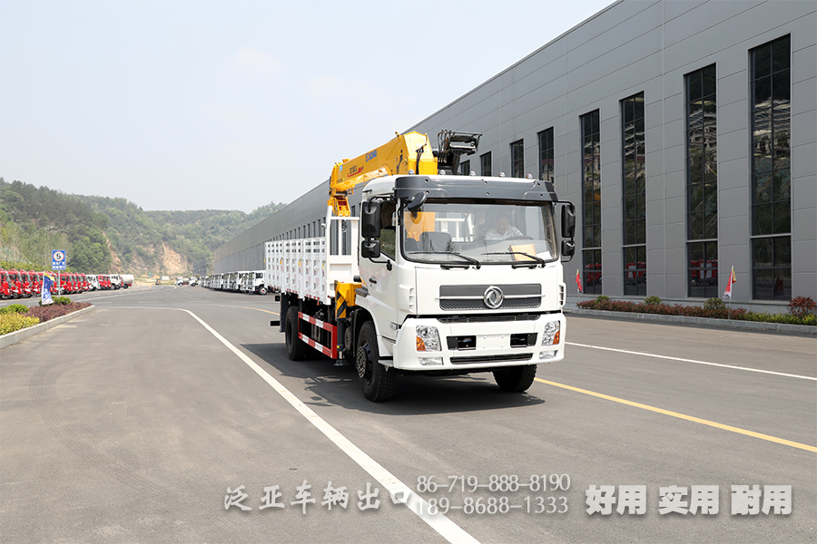  徐工10吨随车吊,随车吊改装厂家,四节臂直臂吊,东风底盘随车吊,SQ10SK3Q随车起重运输车,10吨四节臂吊机