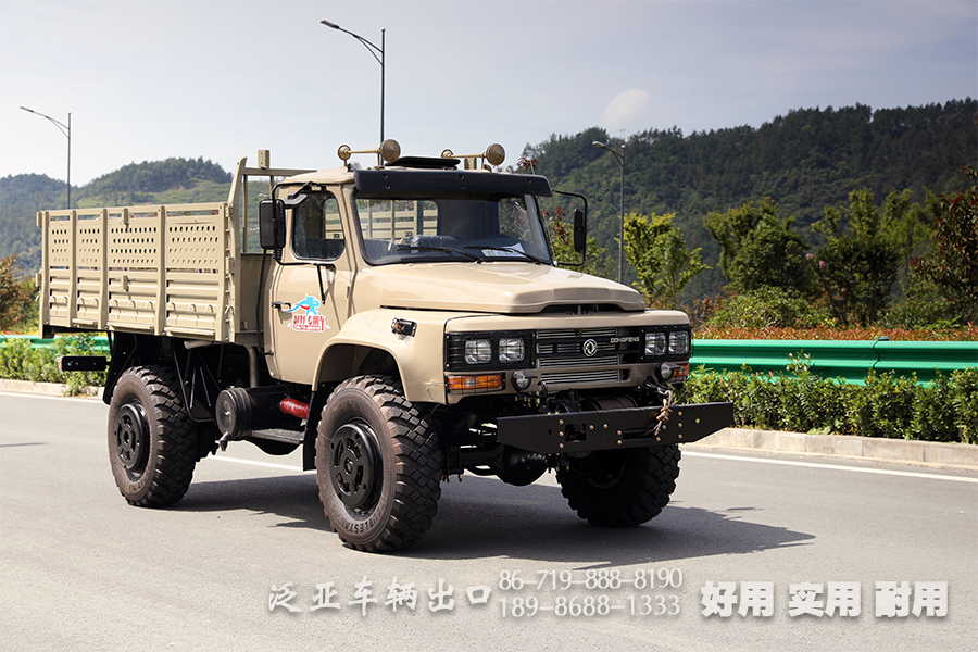 4x4长头卡车,东风240驾驶室,全驱定制,出口底盘,东风四驱卡车,越野专用车出口,前置绞盘