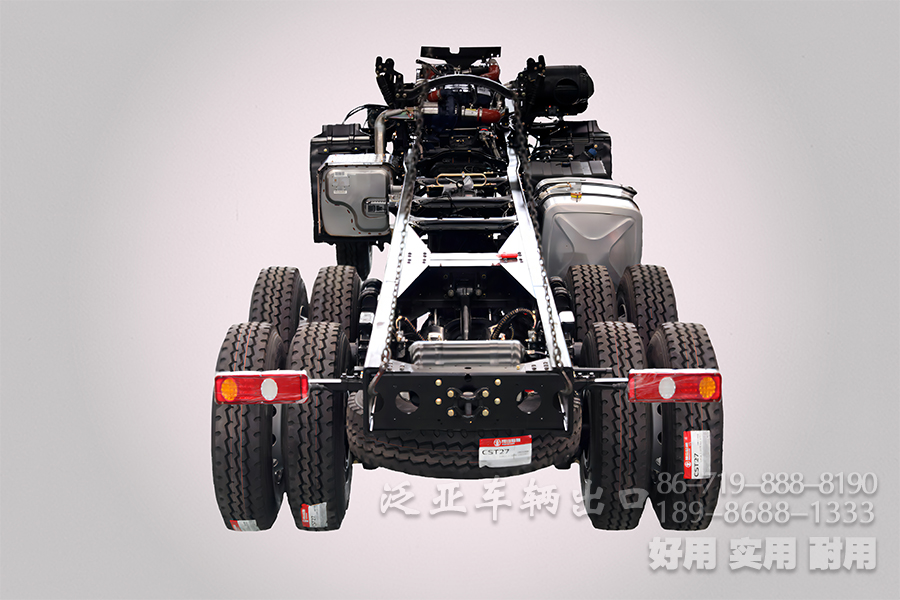 东风三桥底盘,25吨底盘,350马力底盘,出口重型底盘,8米后八轮底盘,底盘改装,三类底盘