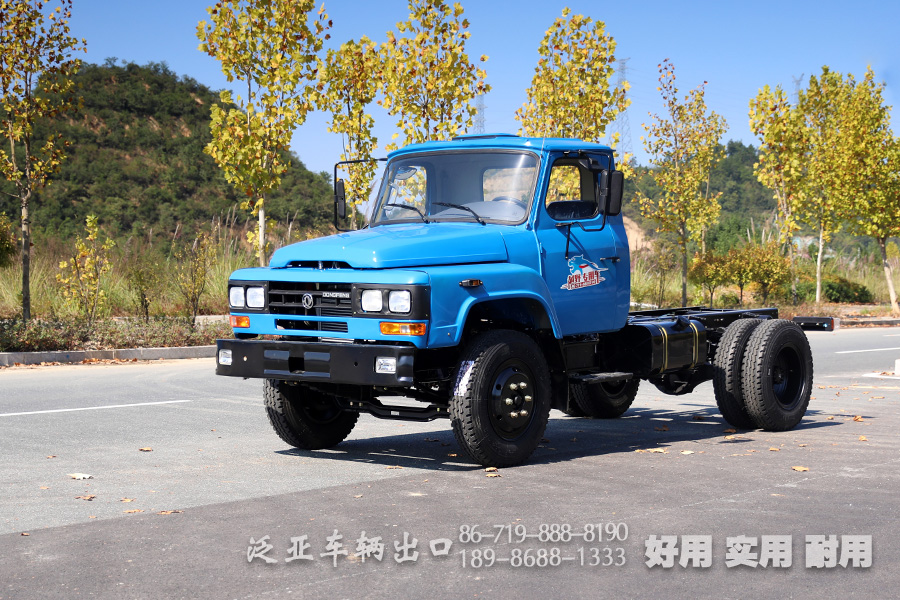 东风4*2轻卡尖头越野底盘定制_116马力小型卡车底盘_东风EQ3092轻型微卡底盘改装