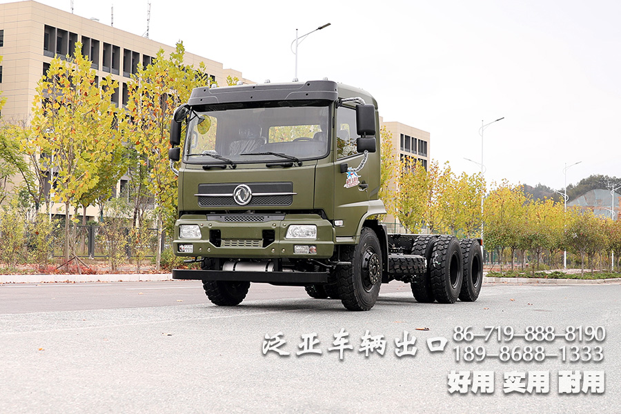 东风六驱210马力越野车底盘、东风6x4越野油罐车底盘、东风平头排半越野专用车底盘