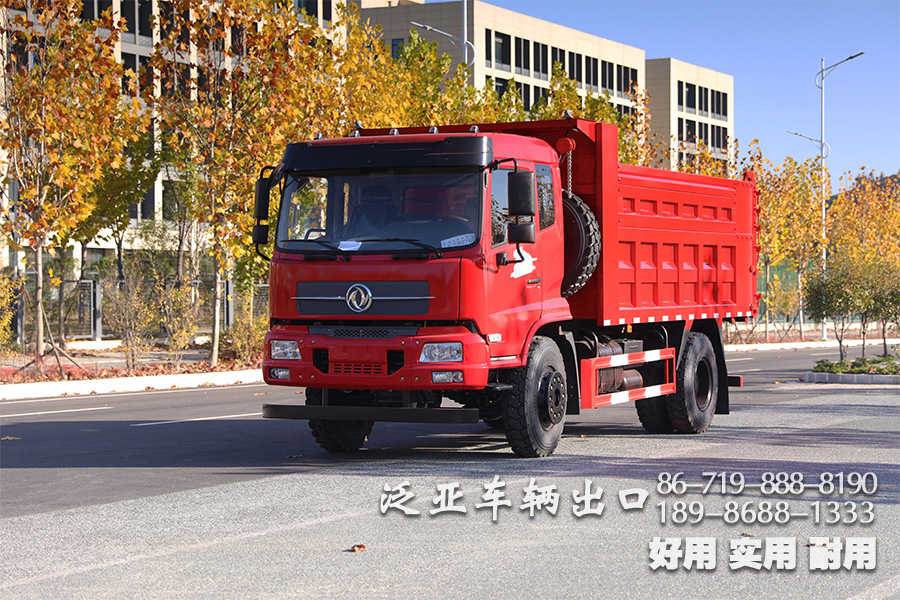 东风平头4x2运输车、东风210马力自卸运输车、东风平头排半驾驶室货车