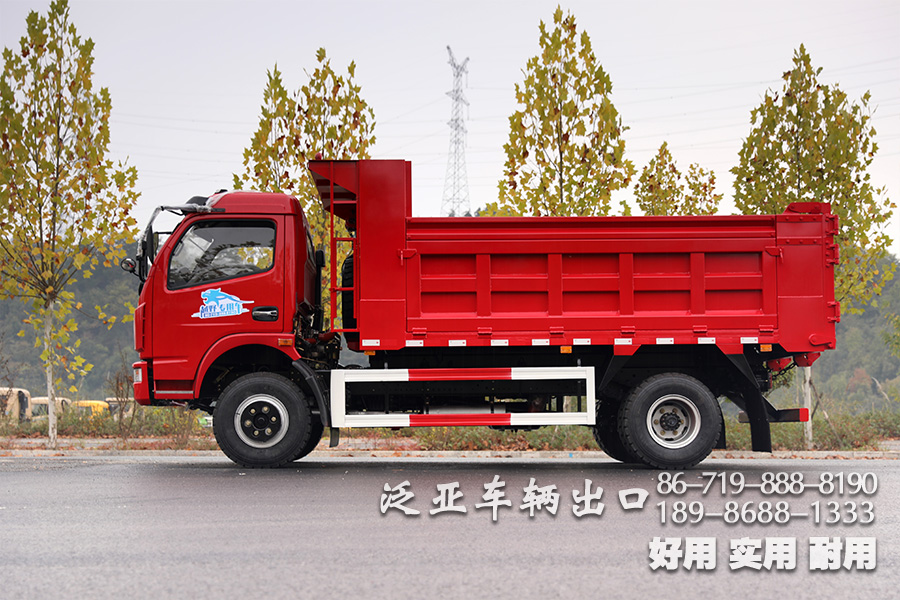 5吨自卸车,东风轻卡自卸,出口专供卡车,东风单排4*2,轻型自卸货车