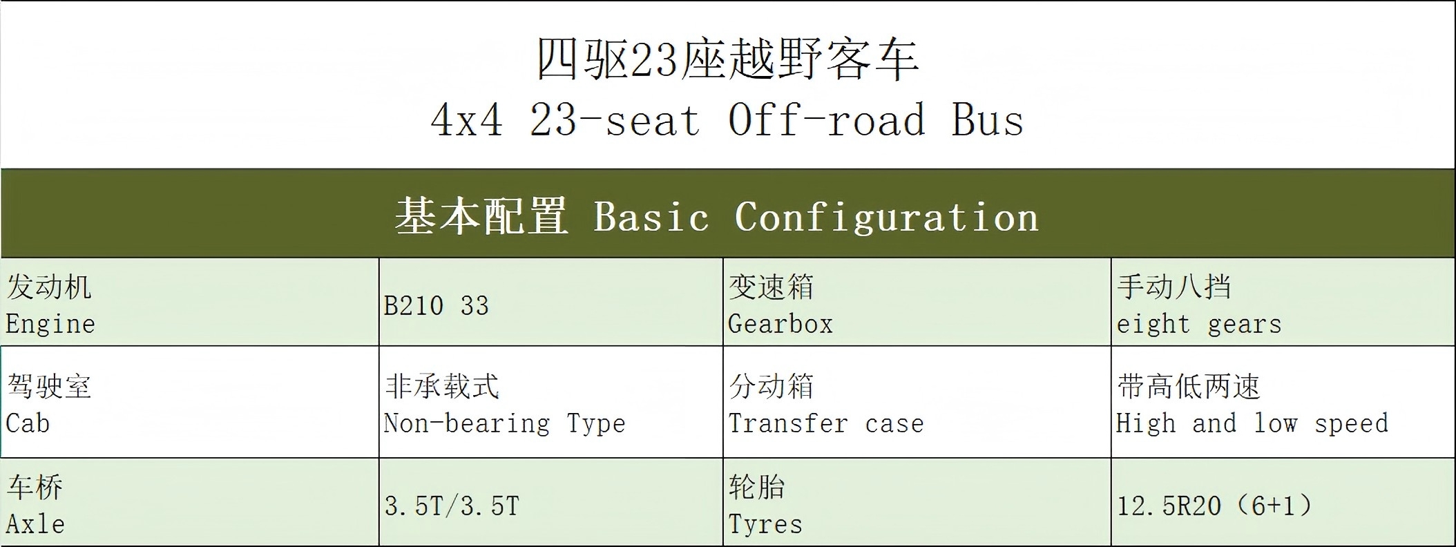 23座客车，矿区中巴，森林消防，观光巴士，通勤车