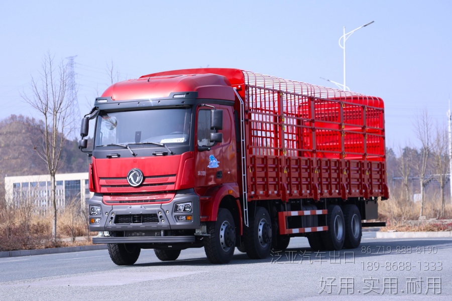 东风8*4仓栅运输车-仓栅式运输车四桥仓栅车仓栏高栏货车